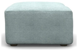 Heart of House Chloe Fabric Footstool - Blue